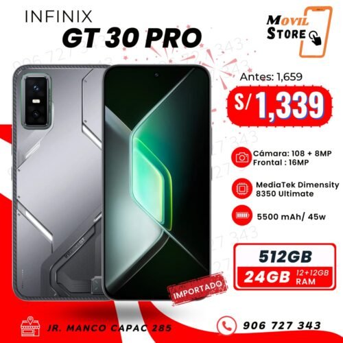 INFINIX GT 30 PRO - 512 GB - 24 RAM