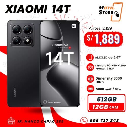 XIAOMI 14T PRO - 512 GB - 12 RAM