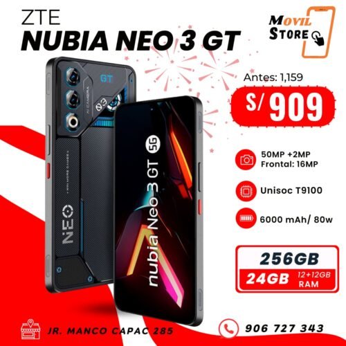 ZTE NUBIA NEO 3 GT - 256 GB - 24 RAM