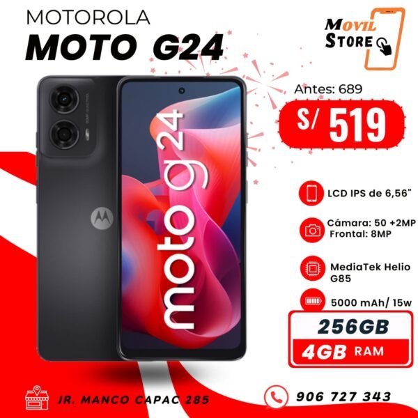 MOTOROLA MOTO G 24 - 256 ROM - 4 GB RAM